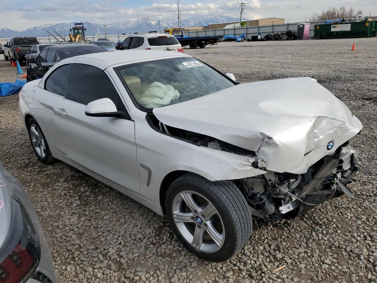 2014 BMW 4er VIN WBA3T1C53EPS98007 Copart auction photo, front end damage thumbnail 4