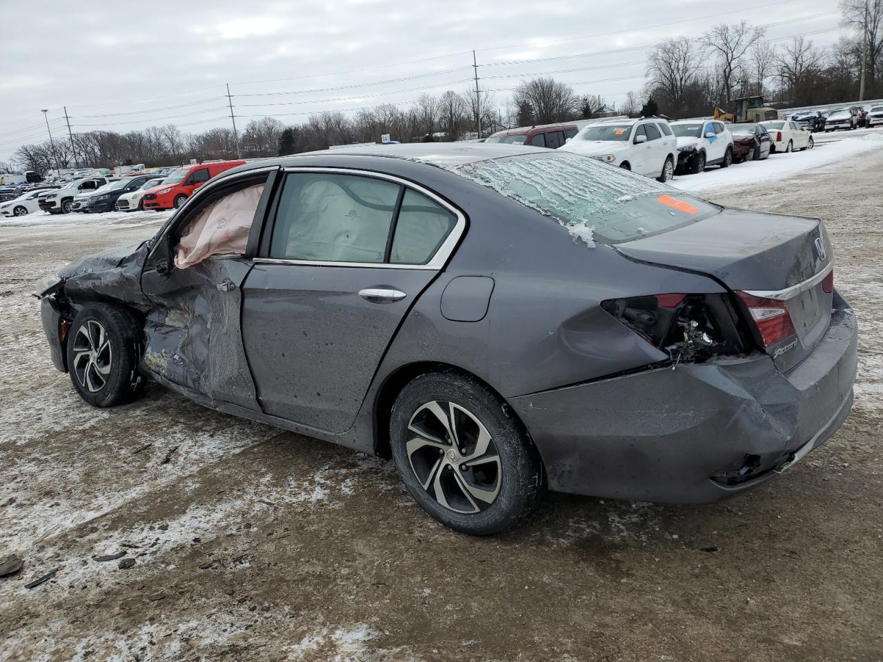 2017 Honda Accord VIN 1HGCR2F38HA295713 Copart auction photo, side / front end damage thumbnail 2