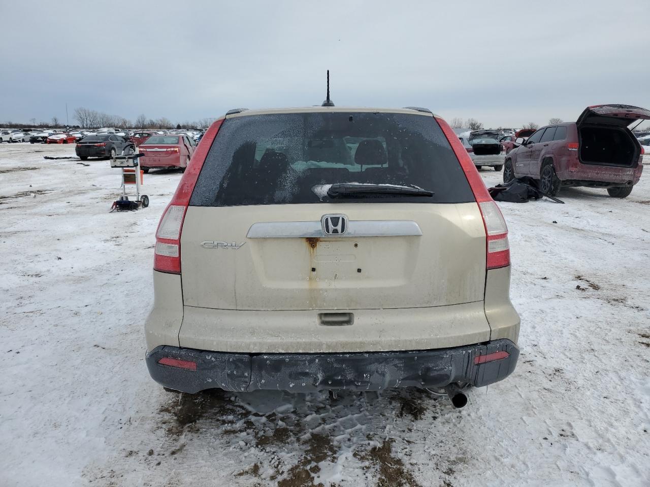 2009 Honda CR-V VIN 5J6RE48799L033036 Copart auction photo, front end / side damage thumbnail 6