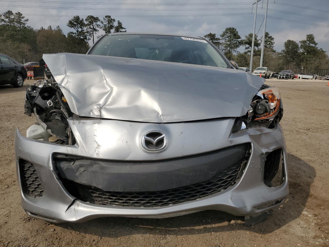 2012 Mazda 3 VIN JM1BL1V74C1700744 Copart auction photo, front end / side damage thumbnail 5