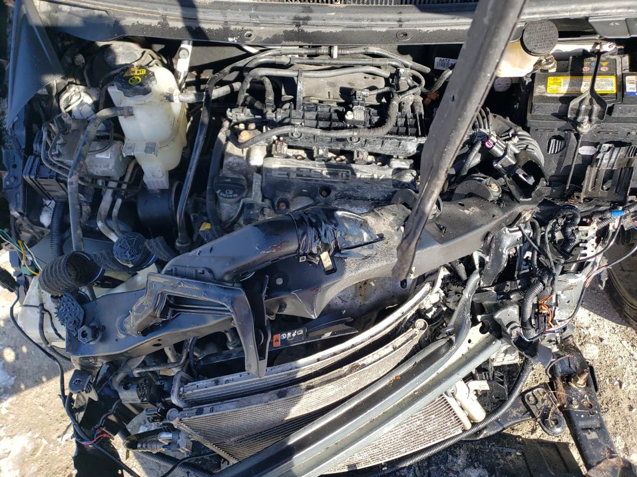 2015 Chevrolet Spark VIN KL8CB6S95FC802694 Copart auction photo, front end / side damage thumbnail 12
