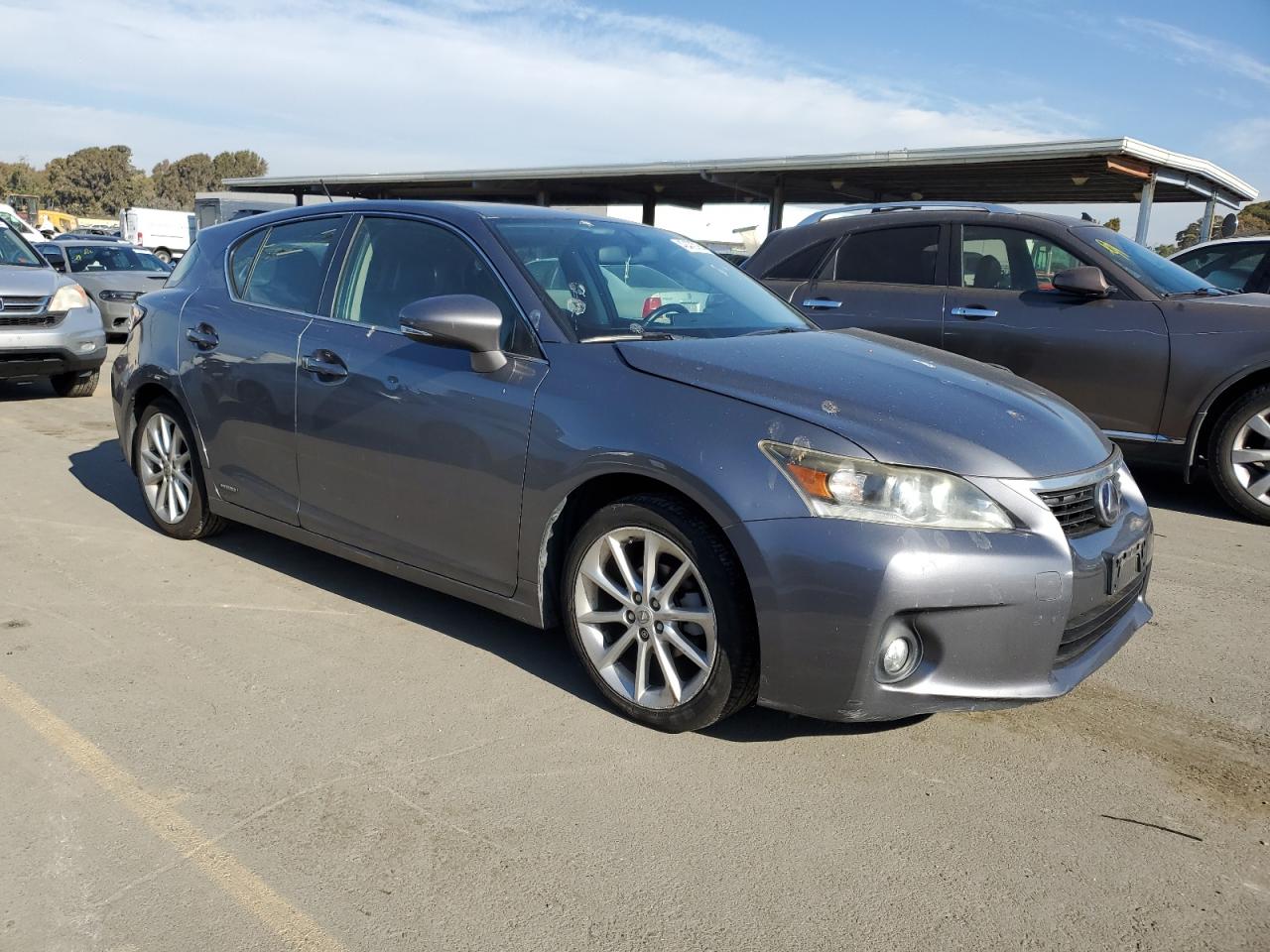 2012 Lexus CT VIN JTHKD5BHXC2094408 Copart auction photo, front end damage thumbnail 4