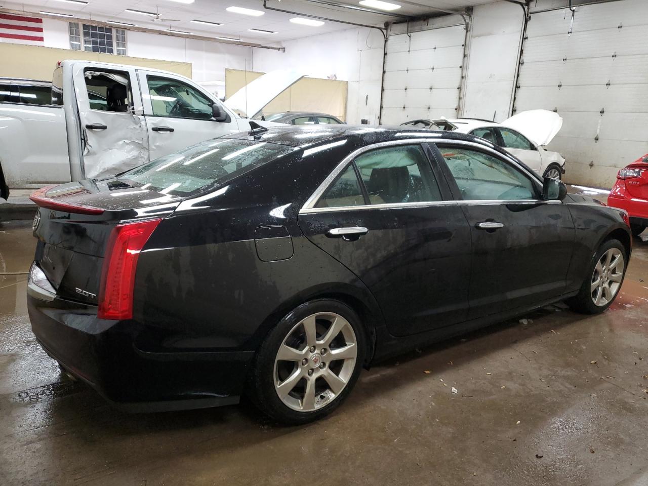 2014 Cadillac ATS VIN 1G6AA5RX1E0179836 Copart auction photo, side / rear end damage thumbnail 3