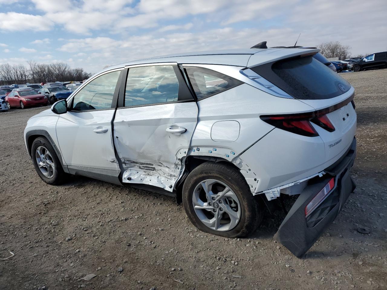 2024 Hyundai Tucson VIN 5NMJA3DEXRH354937 Copart auction photo, side / undercarriage damage thumbnail 2