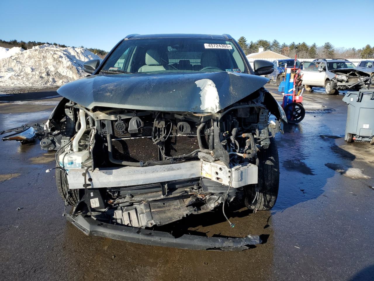 2017 Toyota Highlander VIN 5TDJGRFH3HS026991 Copart auction photo, front end damage thumbnail 5