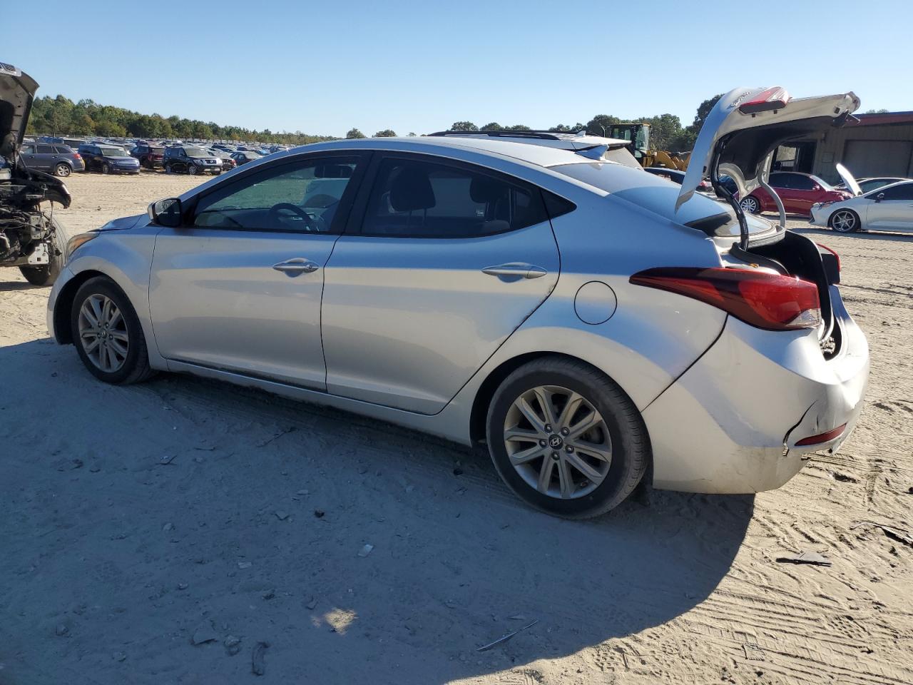 2015 Hyundai Elantra VIN KMHDH4AE9FU415004 Copart auction photo, rear end / minor dent/scratches damage thumbnail 2