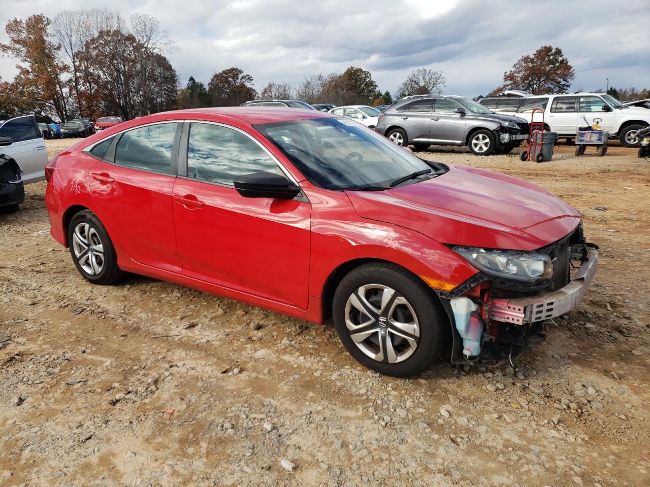 2016 Honda Civic VIN 2HGFC2F58GH543636 Copart auction photo, front end damage thumbnail 4