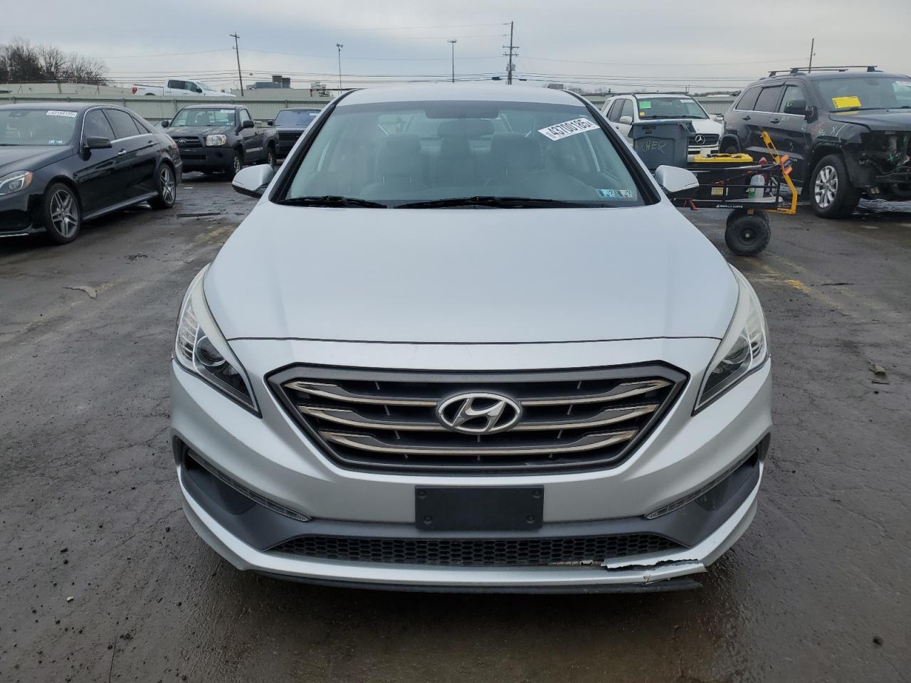 2015 Hyundai Sonata VIN 5NPE34AF7FH236504 Copart auction photo, rear end damage thumbnail 5