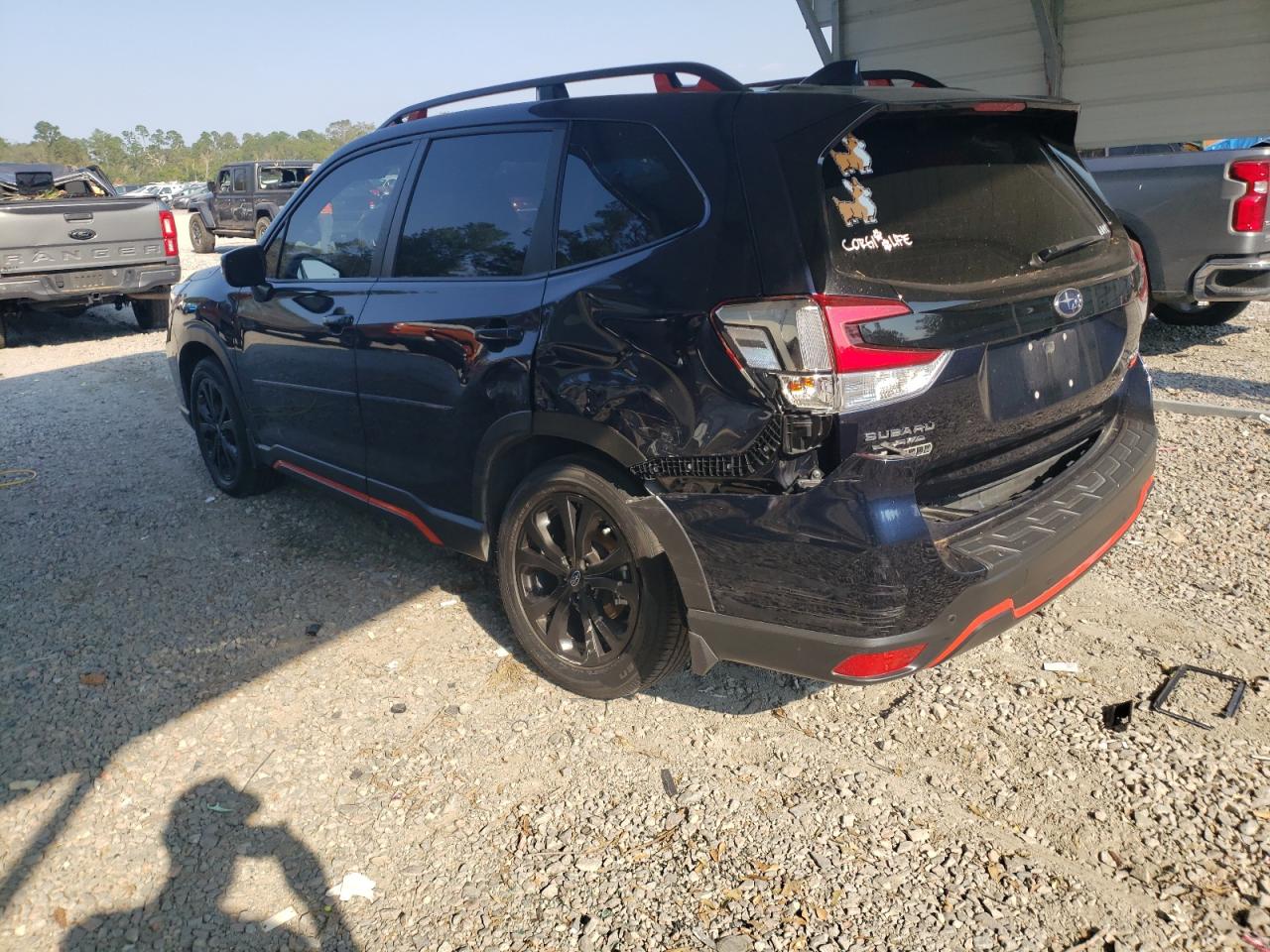 2021 Subaru Forester VIN JF2SKARC7MH505595 Copart auction photo, rear end / side damage thumbnail 2