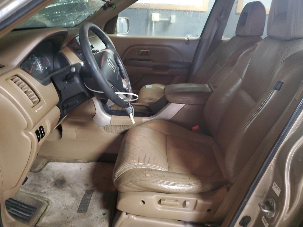 2003 Honda Pilot VIN 2HKYF18523H571410 Copart auction photo, front end / top/roof damage thumbnail 7