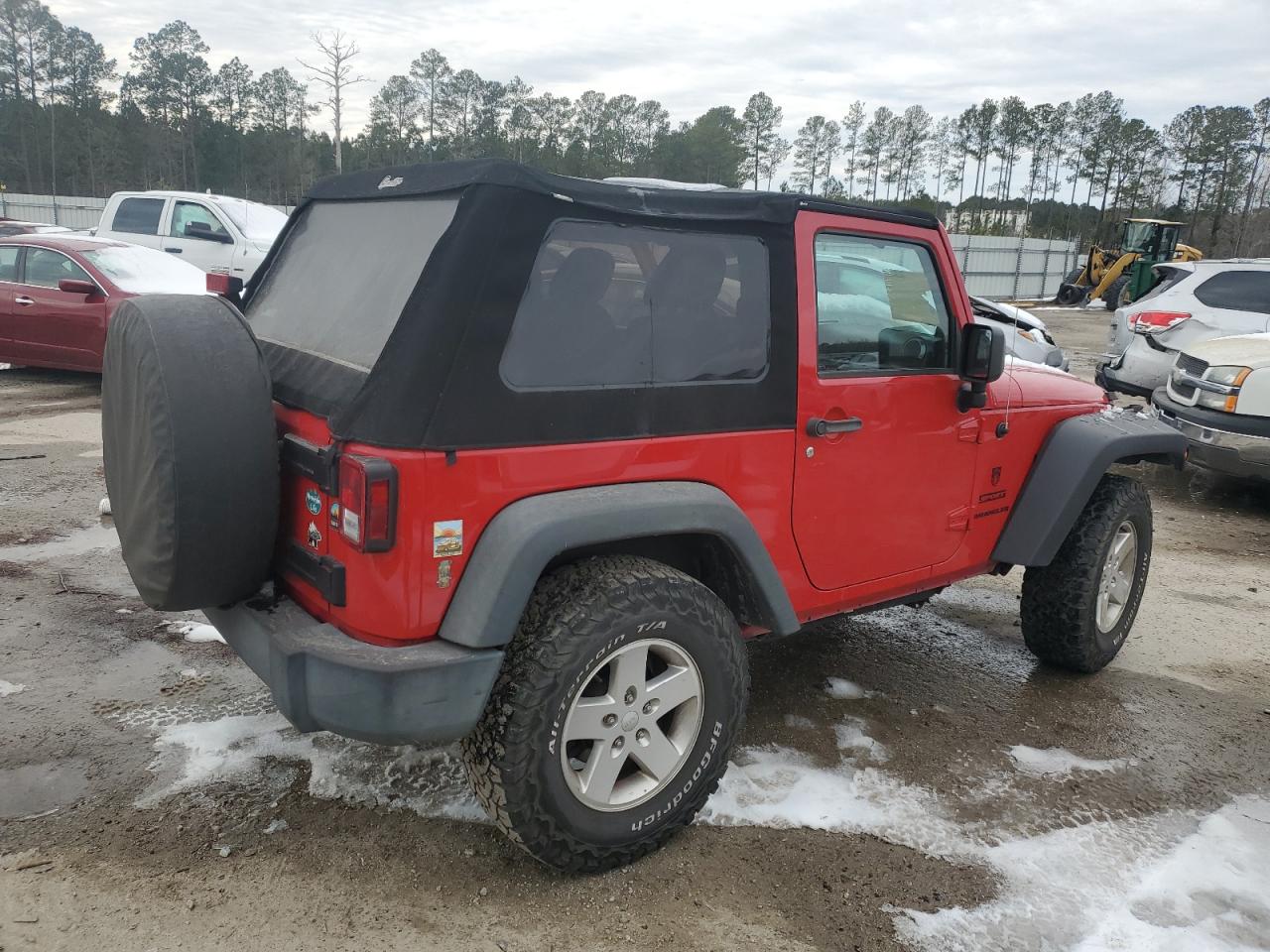 2014 Jeep Wrangler VIN 1C4AJWAG4EL162204 Copart auction photo, front end damage thumbnail 3