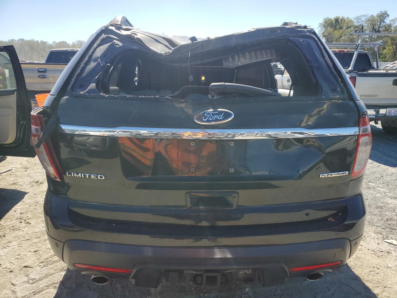 2014 Ford Explorer VIN 1FM5K7F87EGC19635 Copart auction photo, top/roof damage thumbnail 6