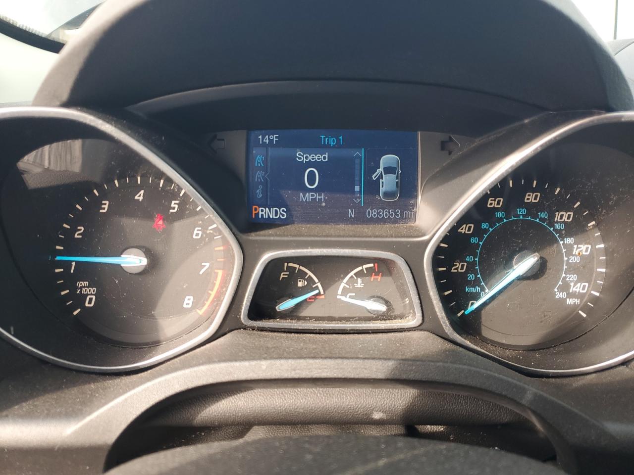 2014 Ford Escape VIN 1FMCU0GX3EUC35508 Copart auction photo, front end / side damage thumbnail 9