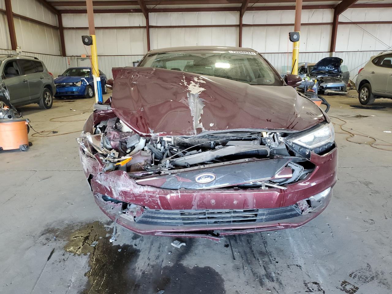 2017 Ford Fusion VIN 3FA6P0T90HR231353 Copart auction photo, front end / side damage thumbnail 5