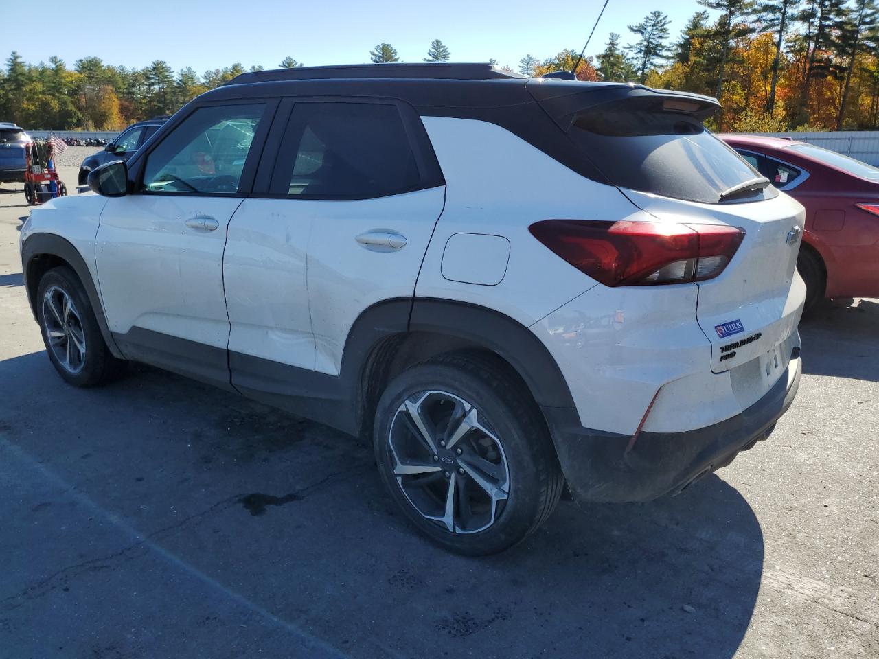 2022 Chevrolet TrailBlazer VIN KL79MUSL0NB062999 Copart auction photo, front end / side damage thumbnail 2