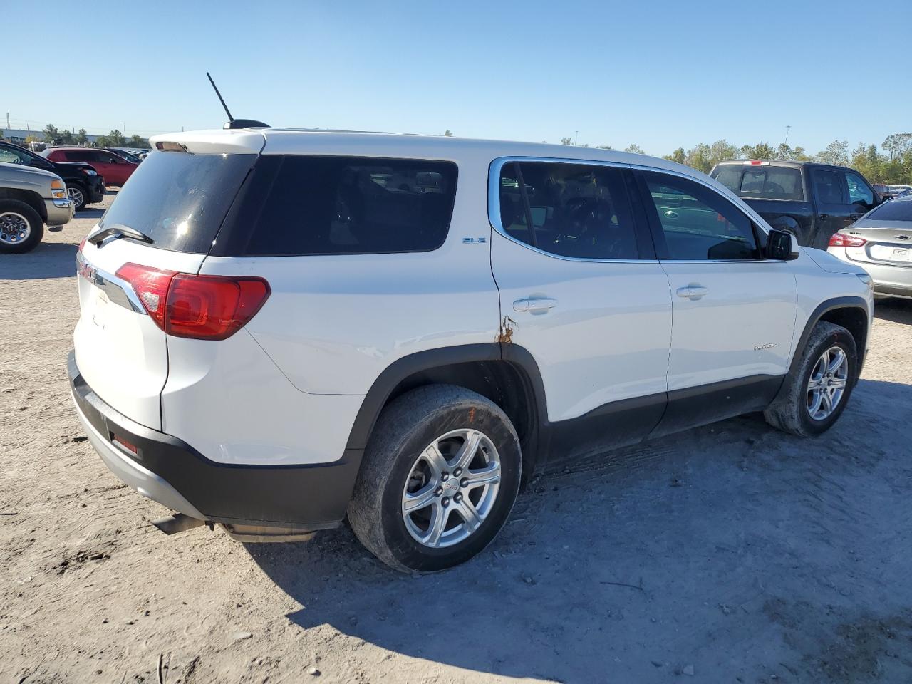 2019 GMC Acadia VIN 1GKKNKLA3KZ203896 Copart auction photo, side damage thumbnail 3