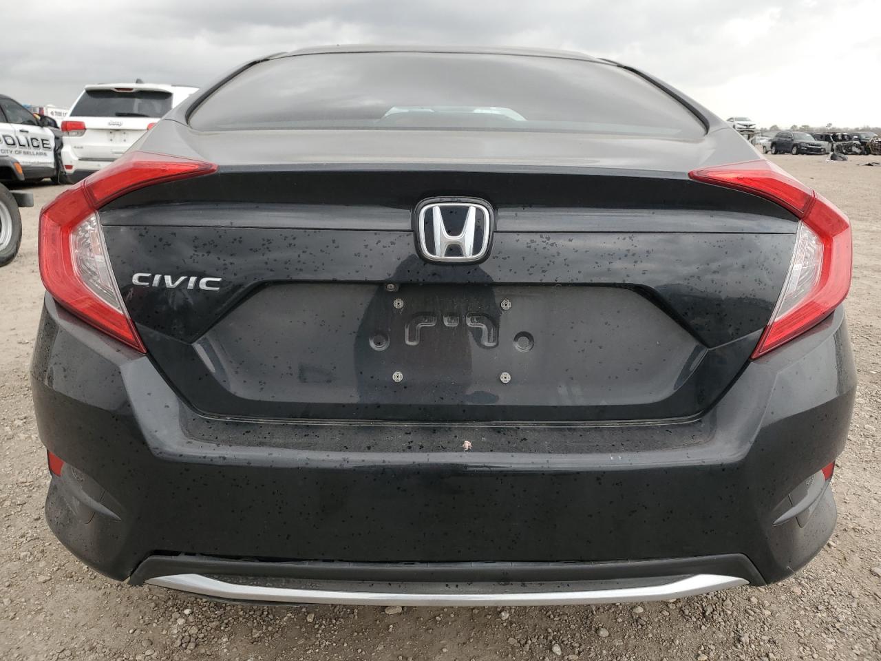 2019 Honda Civic VIN 19XFC2F60KE049458 Copart auction photo, side / rear end damage thumbnail 6