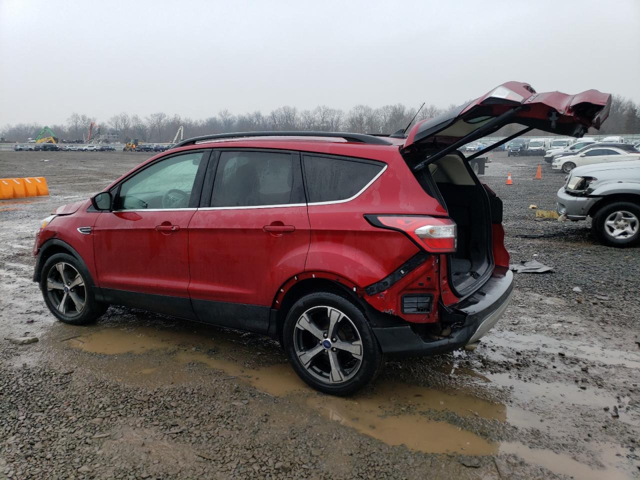 2018 Ford Escape VIN 1FMCU9HD5JUB93698 Copart auction photo, front end / rear end damage thumbnail 2