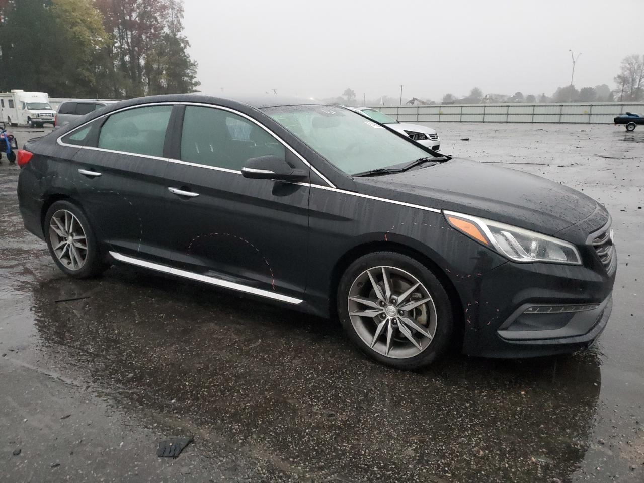 2015 Hyundai Sonata VIN 5NPE34AB5FH060341 Copart auction photo, side damage thumbnail 4