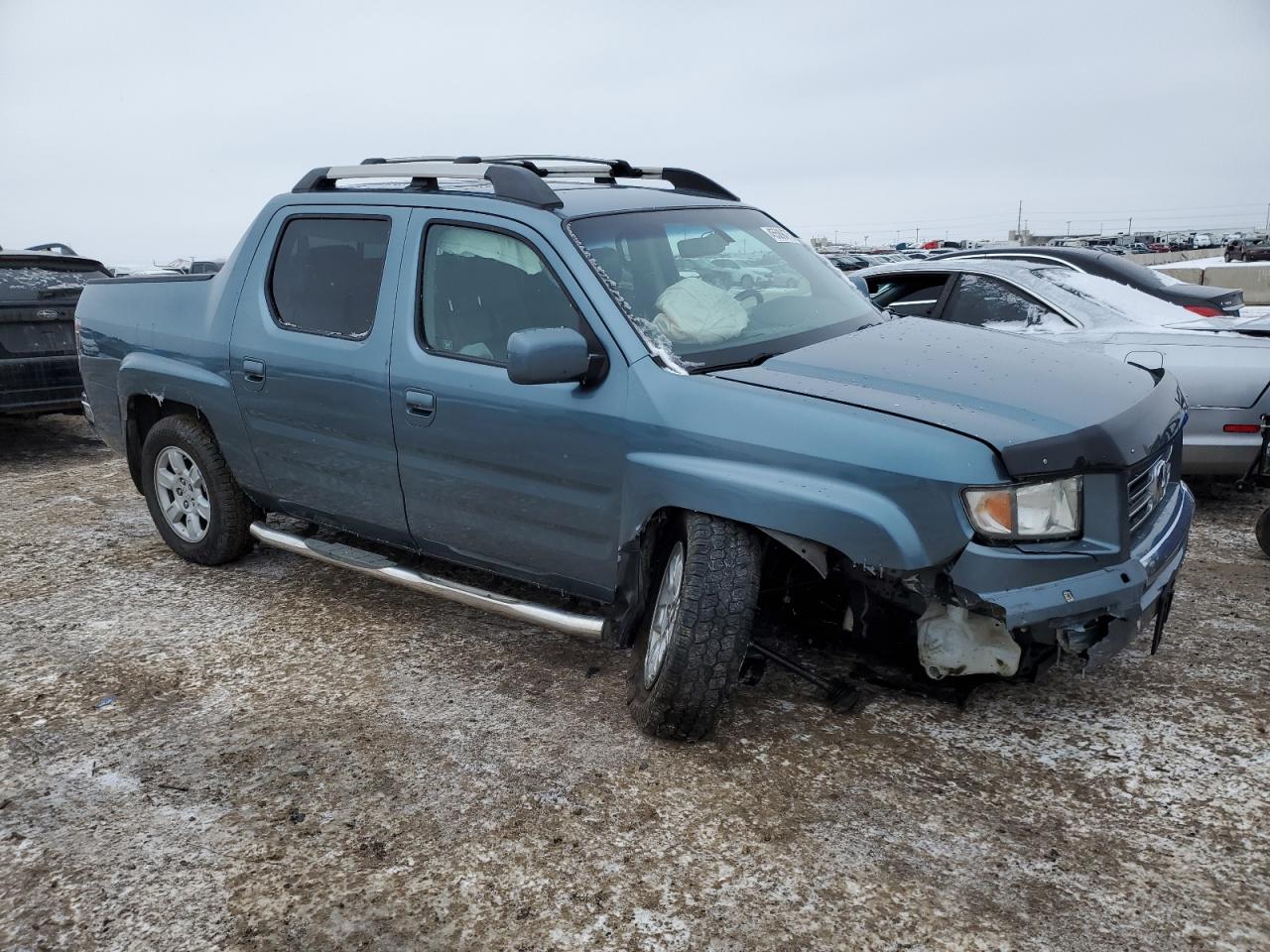 2006 Honda Ridgeline VIN 2HJYK16506H518647 Copart auction photo, front end / undercarriage damage thumbnail 4