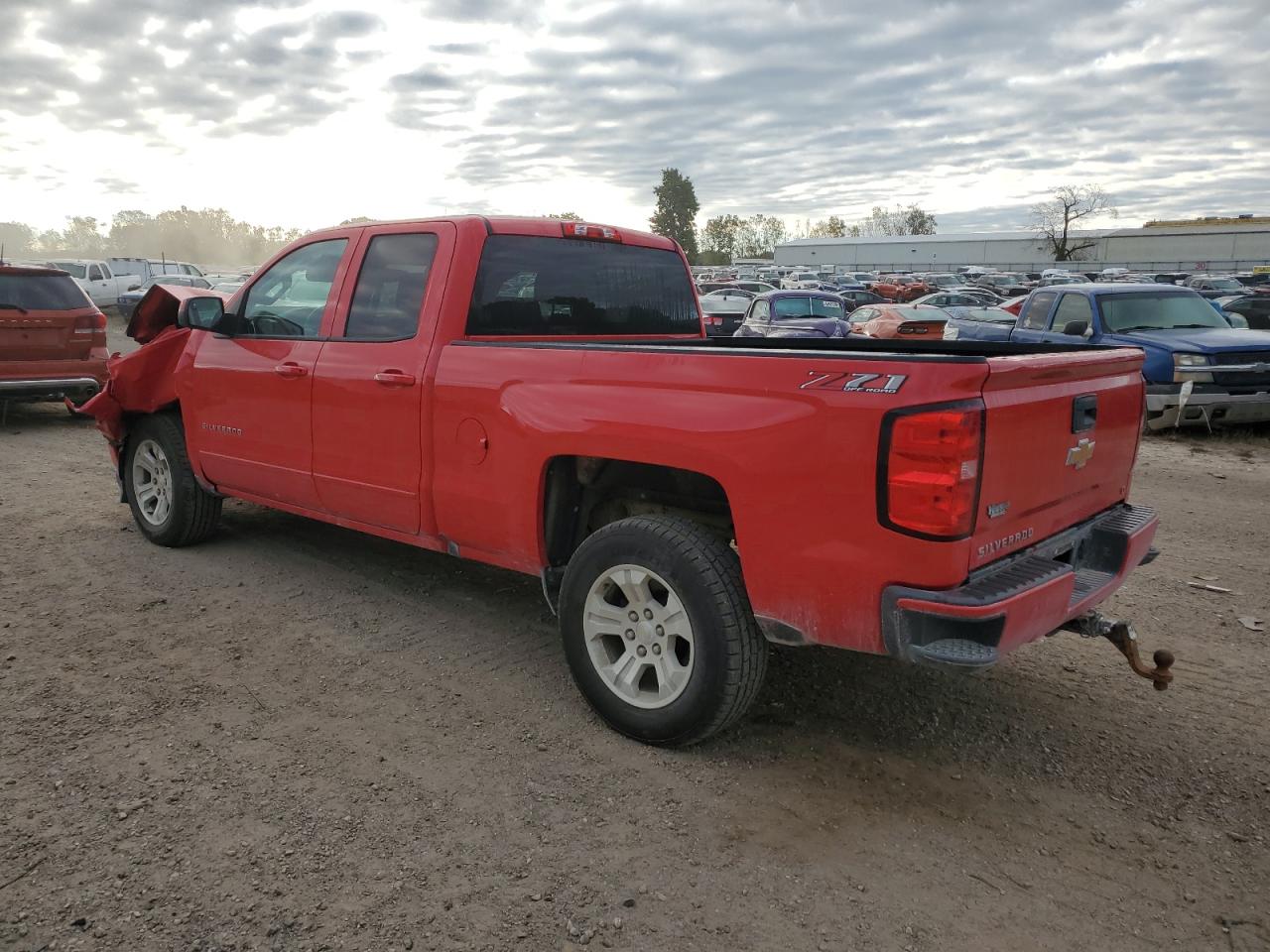 2018 Chevrolet Silverado VIN 1GCVKREC5JZ223428 Copart auction photo, side / front end damage thumbnail 2