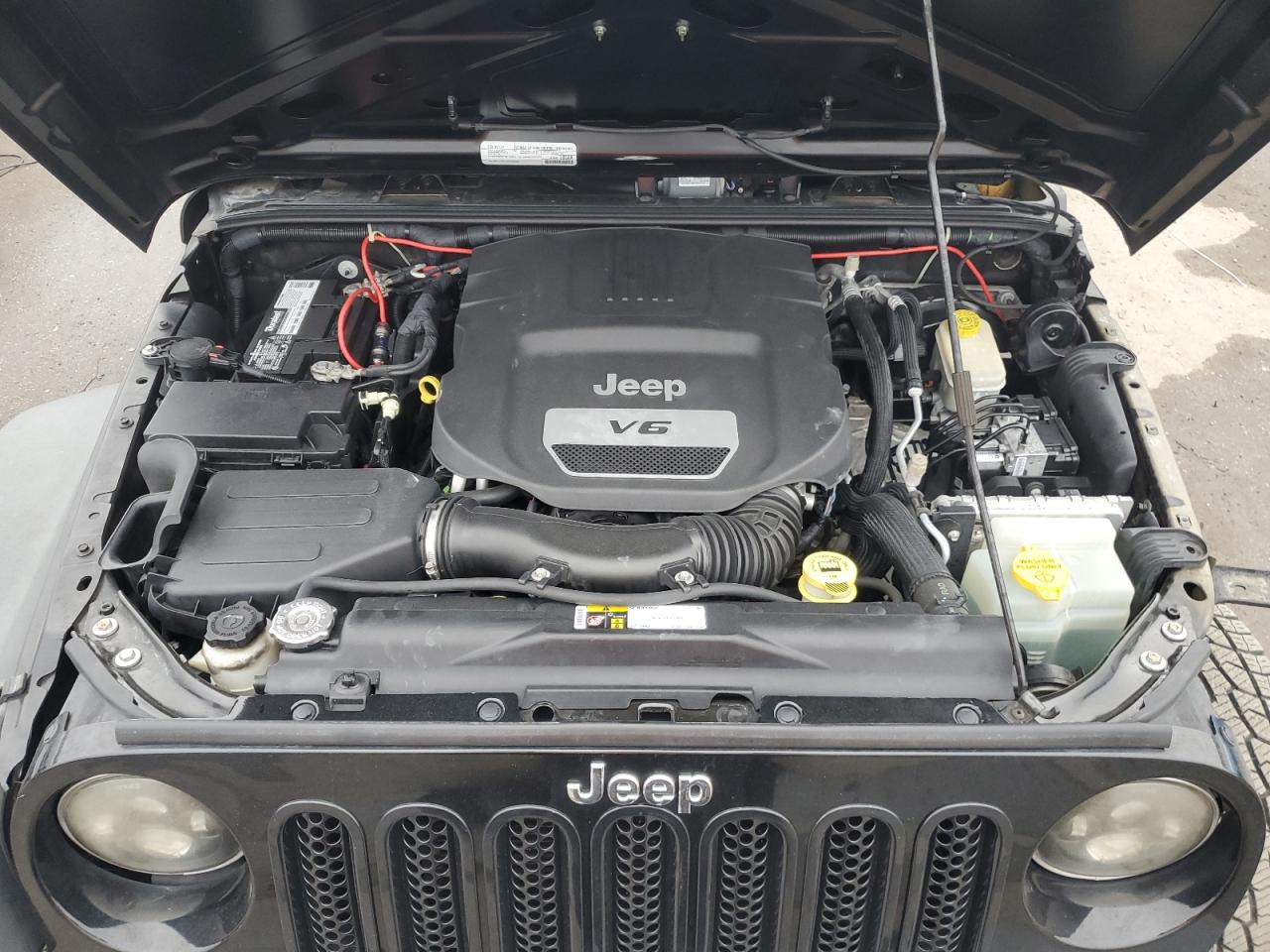 2016 Jeep Wrangler VIN 1C4BJWDG7GL184510 Copart auction photo, side / front end damage thumbnail 11