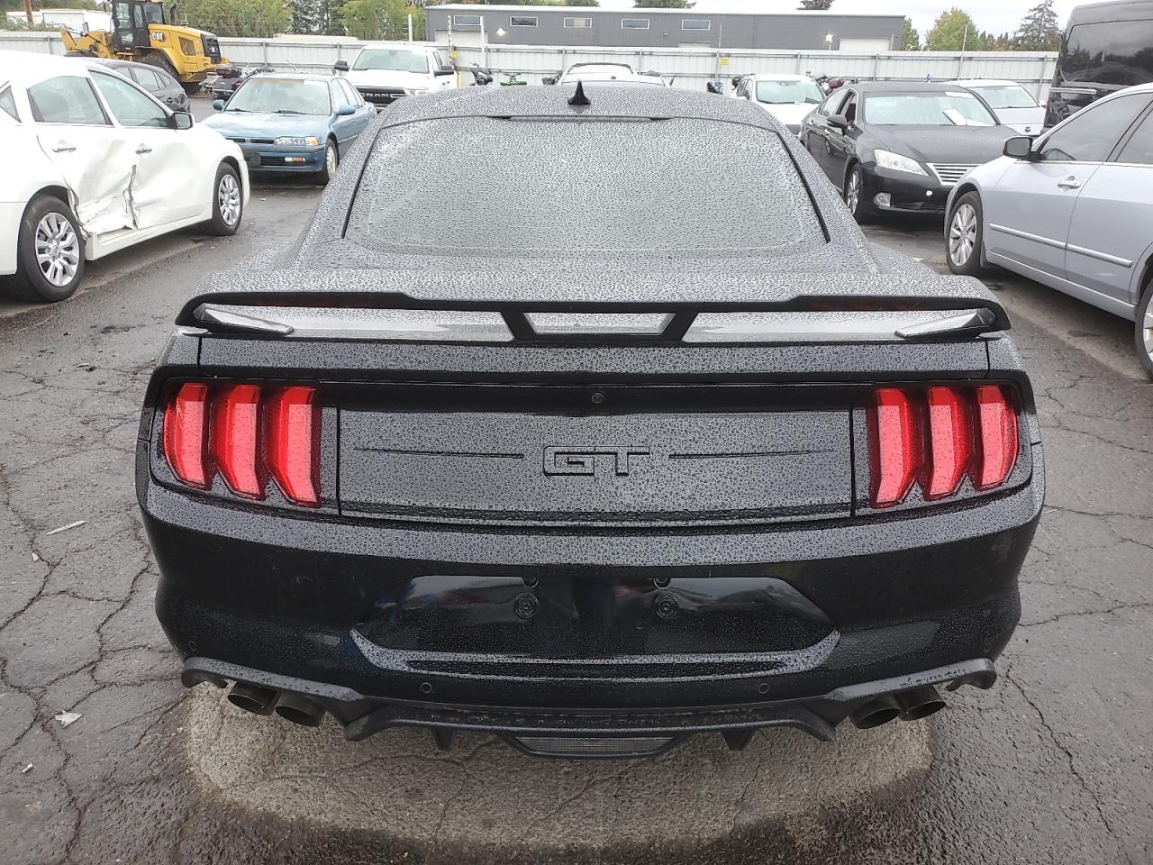 2021 Ford Mustang VIN 1FA6P8CF1M5123941 Copart auction photo, side / front end damage thumbnail 6