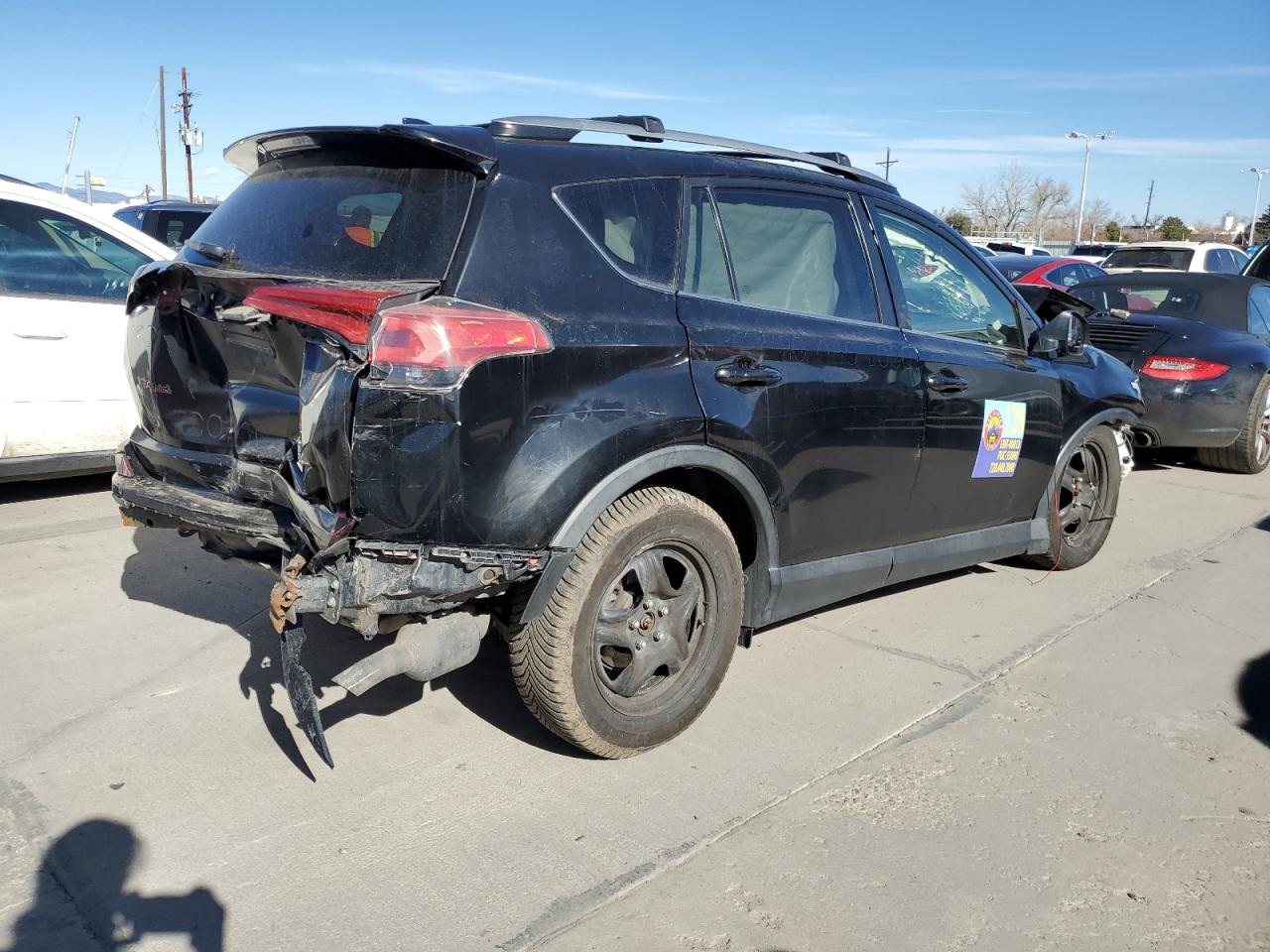 2017 Toyota RAV 4 VIN 2T3BFREV0HW579790 Copart auction photo, front end / side damage thumbnail 3