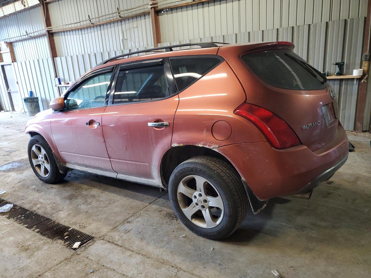 2005 Nissan Murano VIN JN8AZ08W95W432887 Copart auction photo, front end / side damage thumbnail 2