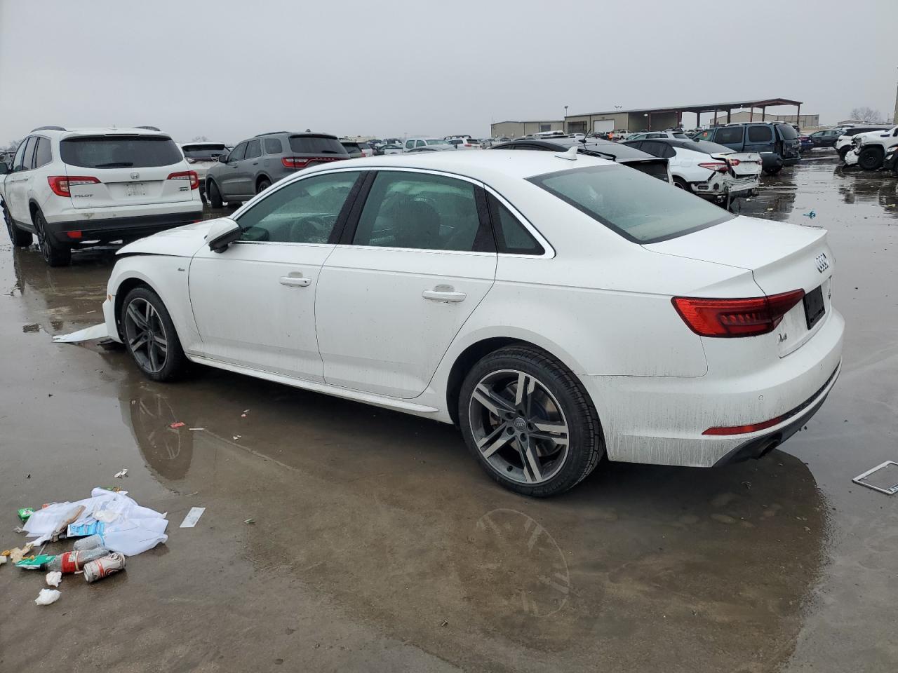 2017 Audi A4 VIN WAUENAF45HN040612 Copart auction photo, front end / burn damage thumbnail 2