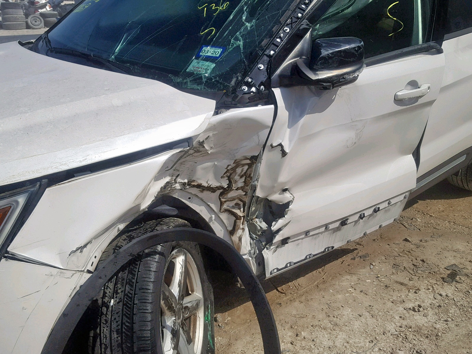 2016 Ford Explorer VIN 1FM5K8D87GGC94136 Copart auction photo, all over damage thumbnail 9