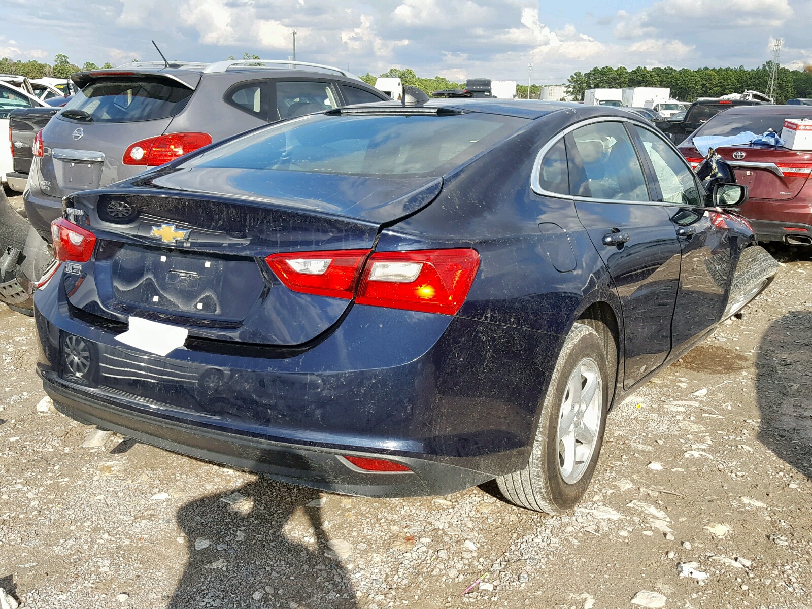 2018 Chevrolet Malibu VIN 1G1ZB5ST9JF181600 Copart auction photo, front end / undercarriage damage thumbnail 4