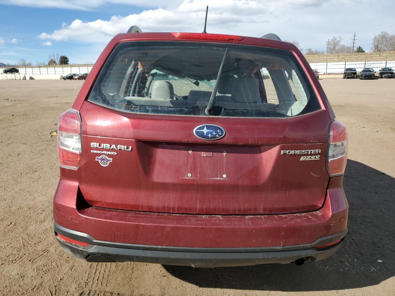 2015 Subaru Forester VIN JF2SJABC5FH489607 Copart auction photo, rollover damage thumbnail 6