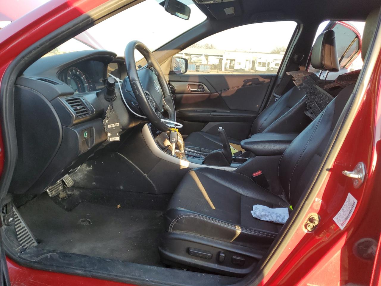 2017 Honda Accord VIN 1HGCR2F57HA114750 Copart auction photo, front end / side damage thumbnail 7
