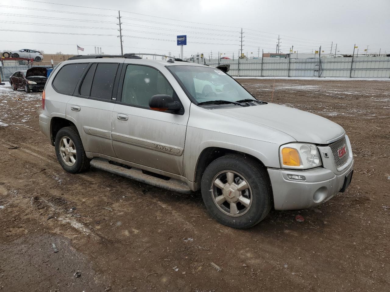 2004 GMC Envoy VIN 1GKDT13S642326590 Copart auction photo, front end / undercarriage damage thumbnail 4