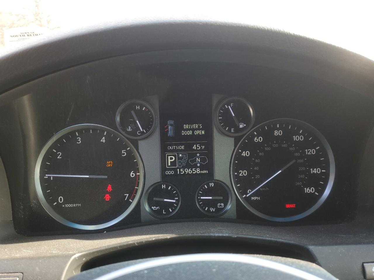 2014 Lexus LX VIN JTJHY7AX8E4141833 Copart auction photo, front end / minor dent/scratches damage thumbnail 9