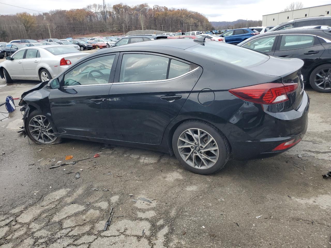 2019 Hyundai Elantra VIN 5NPD84LF6KH427321 Copart auction photo, front end / undercarriage damage thumbnail 2