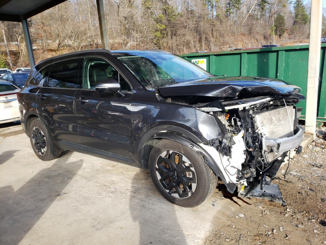2024 KIA Sorento VIN 5XYRL4JC9RG280443 Copart auction photo, front end damage thumbnail 4
