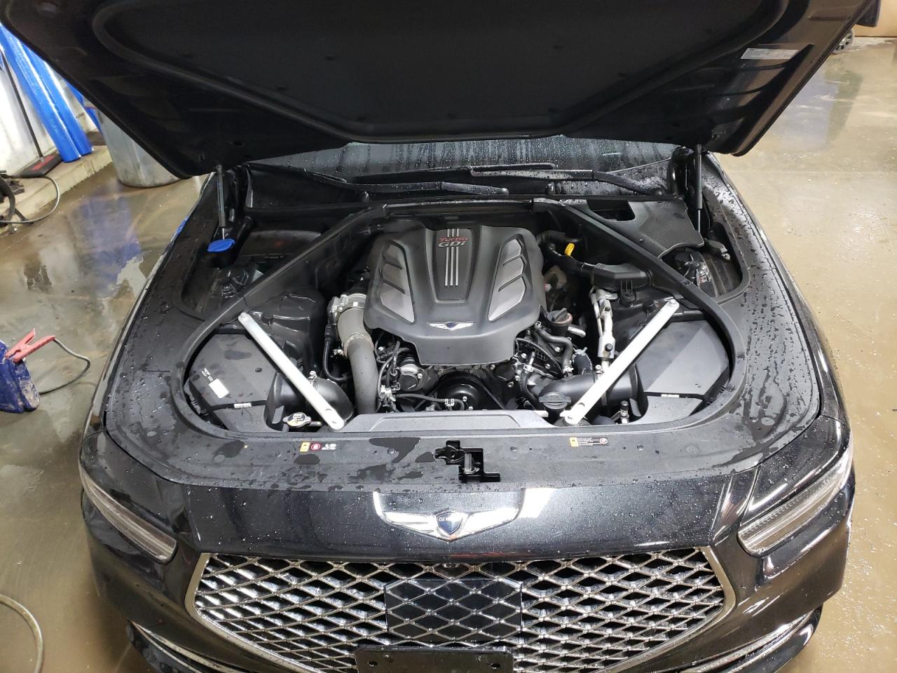 2021 Genesis G90 VIN KMTF34PA4MU086940 Copart auction photo, side damage thumbnail 11
