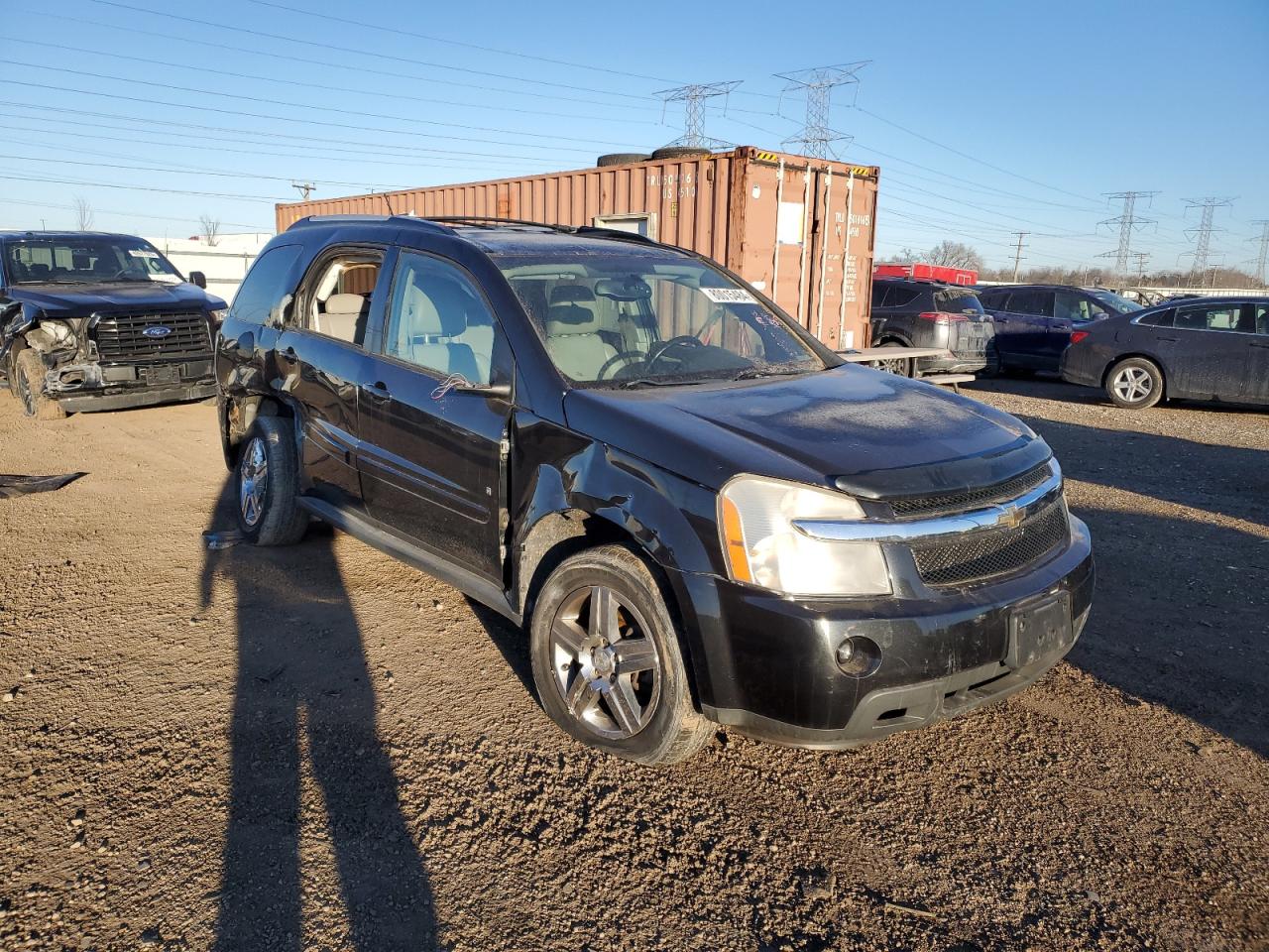 2009 Chevrolet Equinox VIN 2CNDL53F096210295 Copart auction photo, side / front end damage thumbnail 4