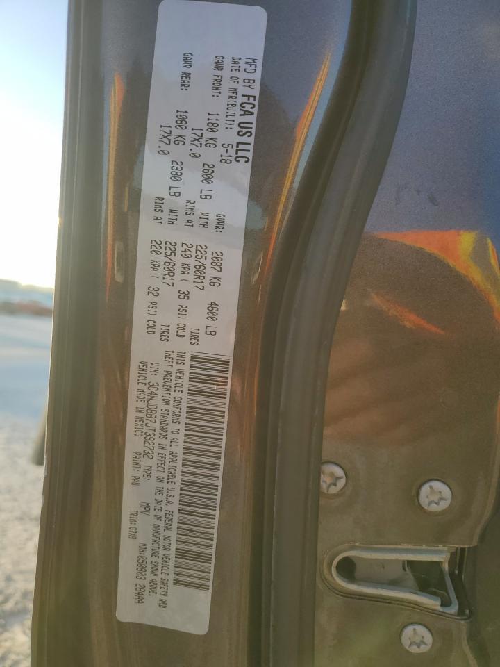 2018 Jeep Compass VIN 3C4NJDBB7JT392732 Copart auction photo, front end damage thumbnail 13