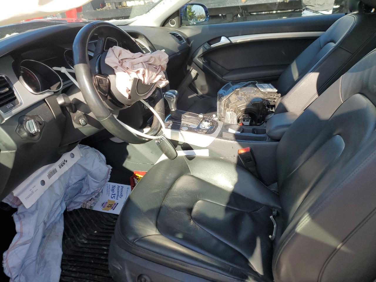 2016 Audi A5 VIN WAUM2AFR2GA025622 Copart auction photo, front end / undercarriage damage thumbnail 7