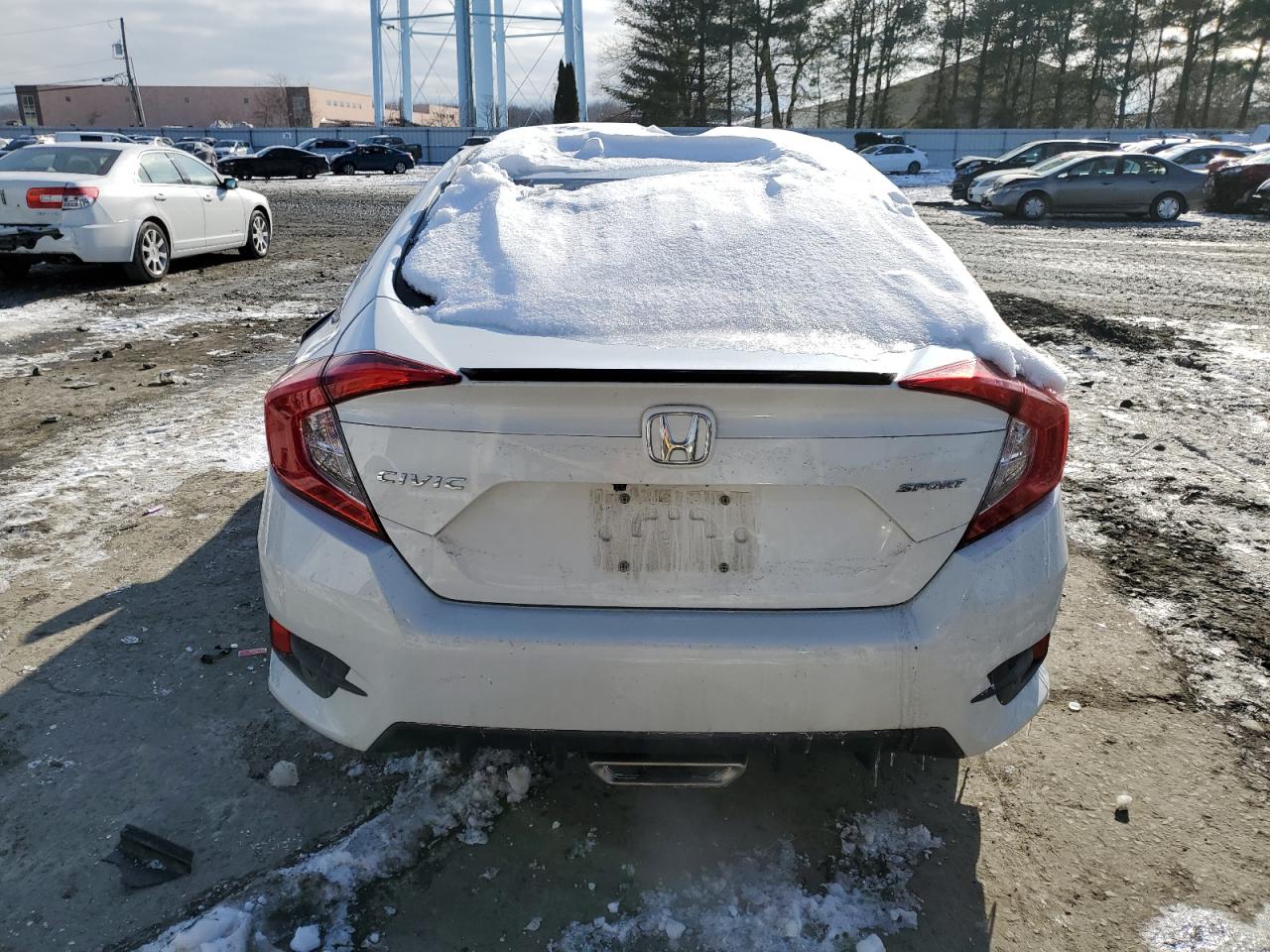 2021 Honda Civic VIN 2HGFC2F83MH529598 Copart auction photo, undercarriage / side damage thumbnail 6