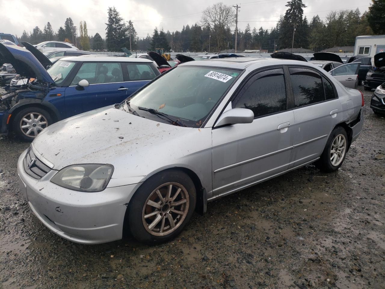 2003 Honda Civic VIN 2HGES26723H595676
