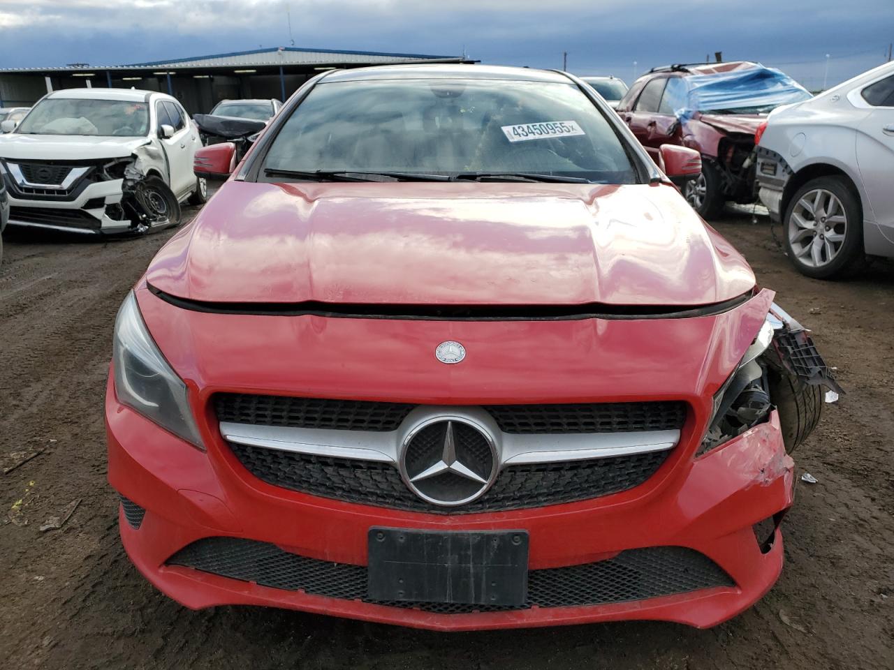 2014 Mercedes-Benz CLA-klasse VIN WDDSJ4EBXEN040321 Copart auction photo, front end / side damage thumbnail 5