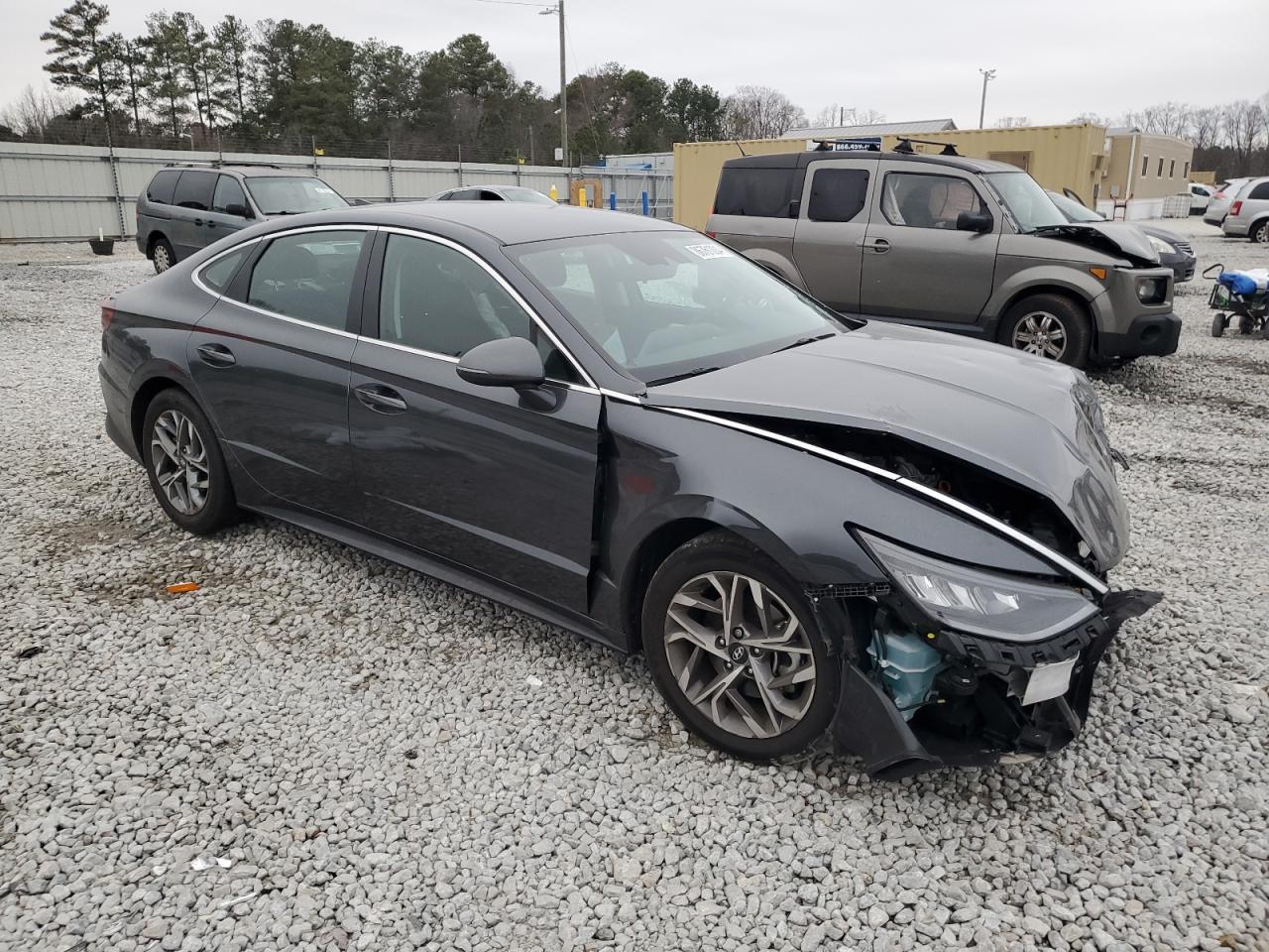 2023 Hyundai Sonata VIN KMHL64JA3PA277512 Copart auction photo, front end damage thumbnail 4