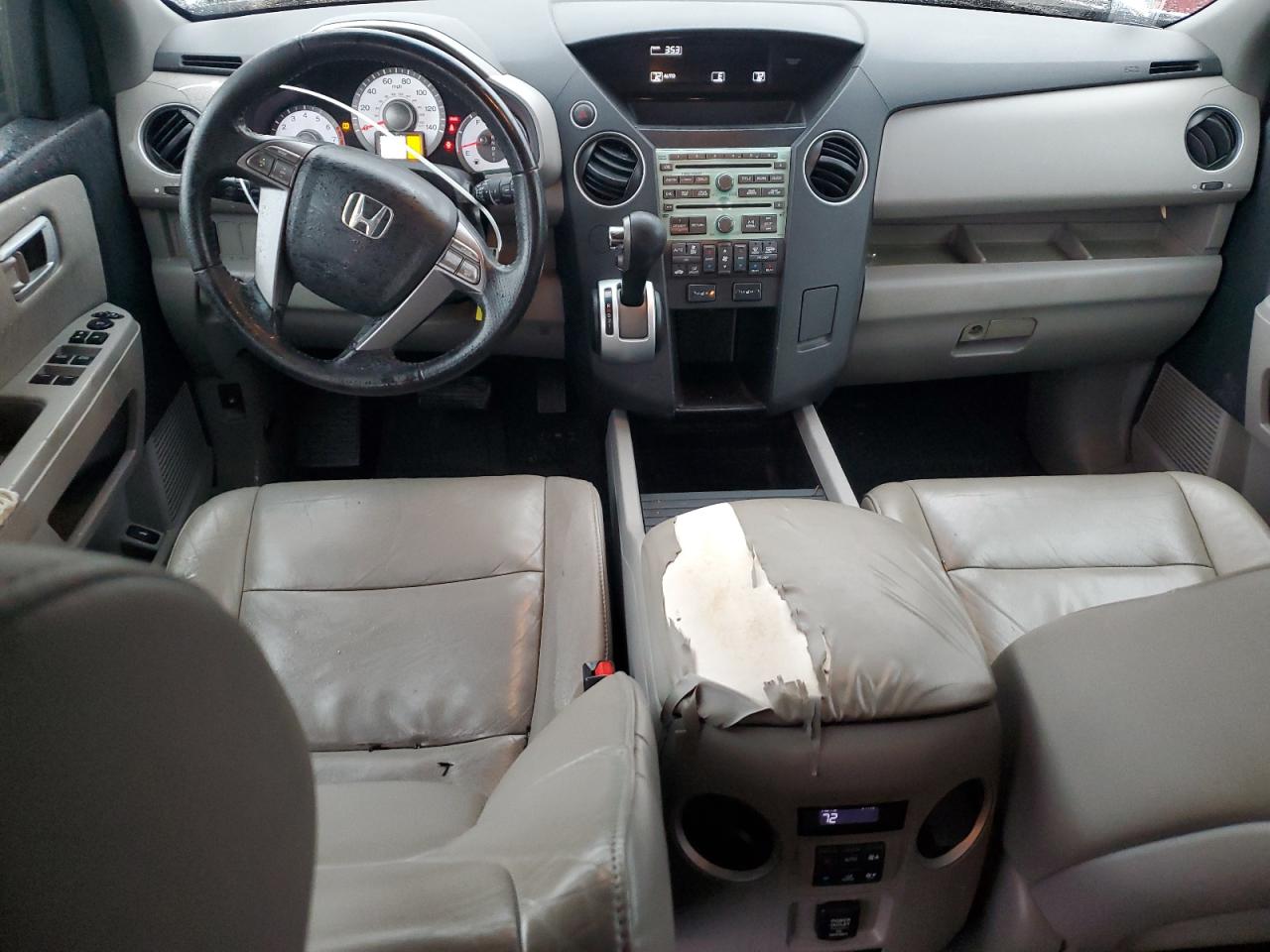 2010 Honda Pilot VIN 5FNYF3H67AB007851 Copart auction photo, top/roof / rear end damage thumbnail 8