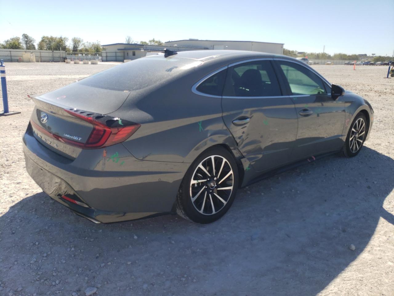 2021 Hyundai Sonata VIN 5NPEH4J29MH081160 Copart auction photo, rear end / side damage thumbnail 3