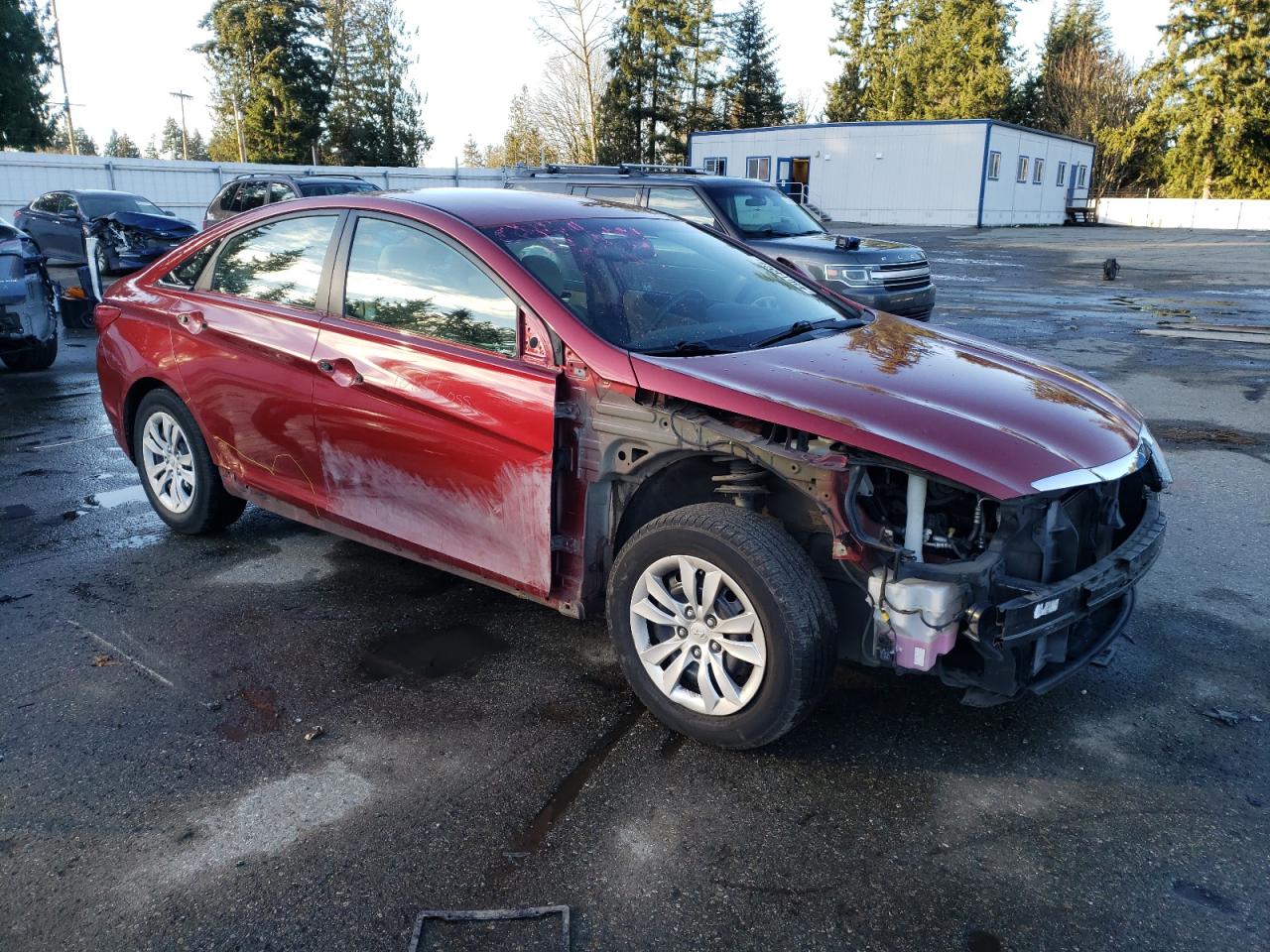 2012 Hyundai Sonata VIN 5NPEB4AC2CH321366 Copart auction photo, front end damage thumbnail 4