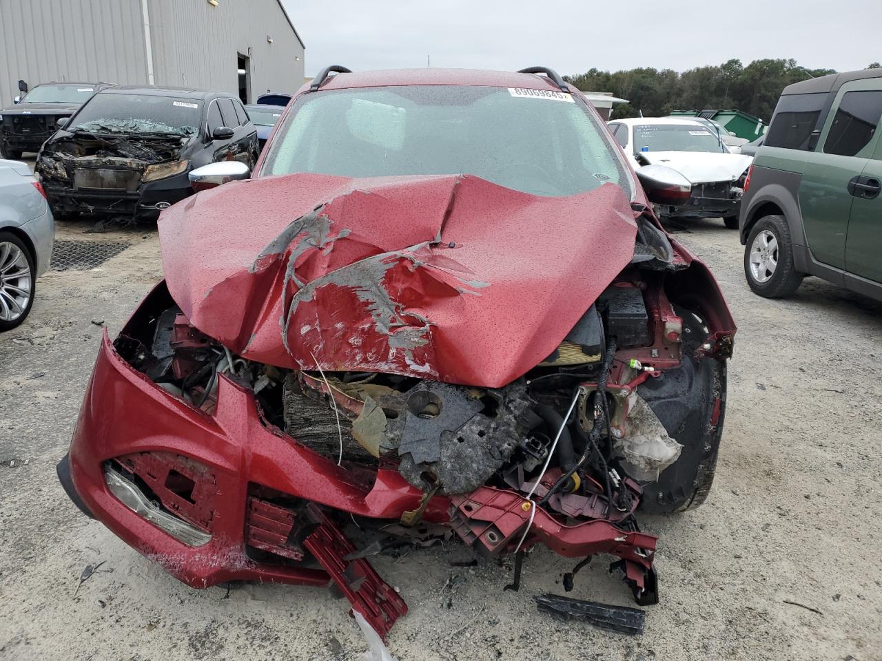 2015 Ford Escape VIN 1FMCU0G95FUC87452 Copart auction photo, all over damage thumbnail 5
